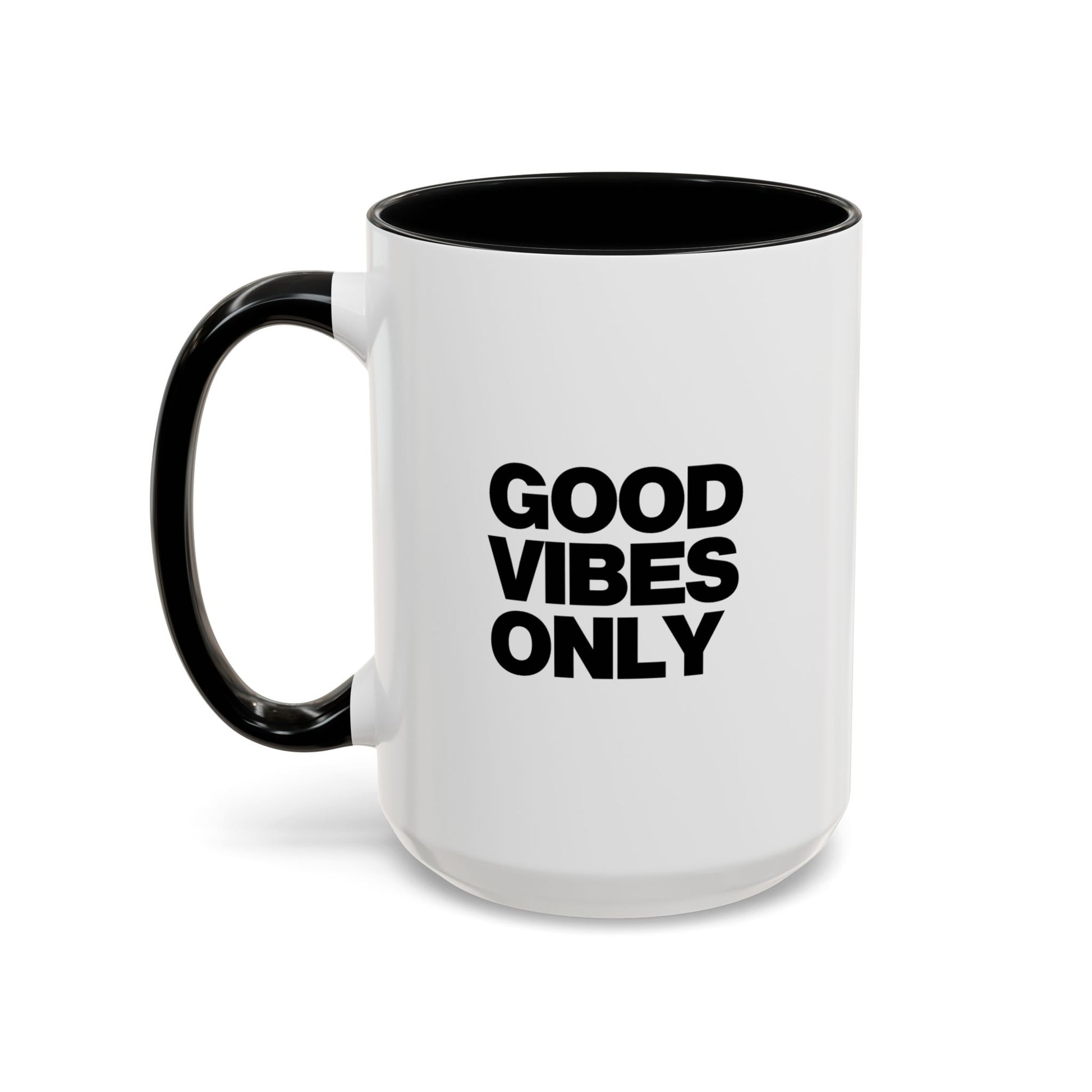 good vibes only mug right