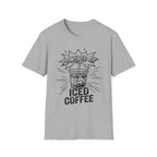 grey Powered By Iced Coffee T-Shirt