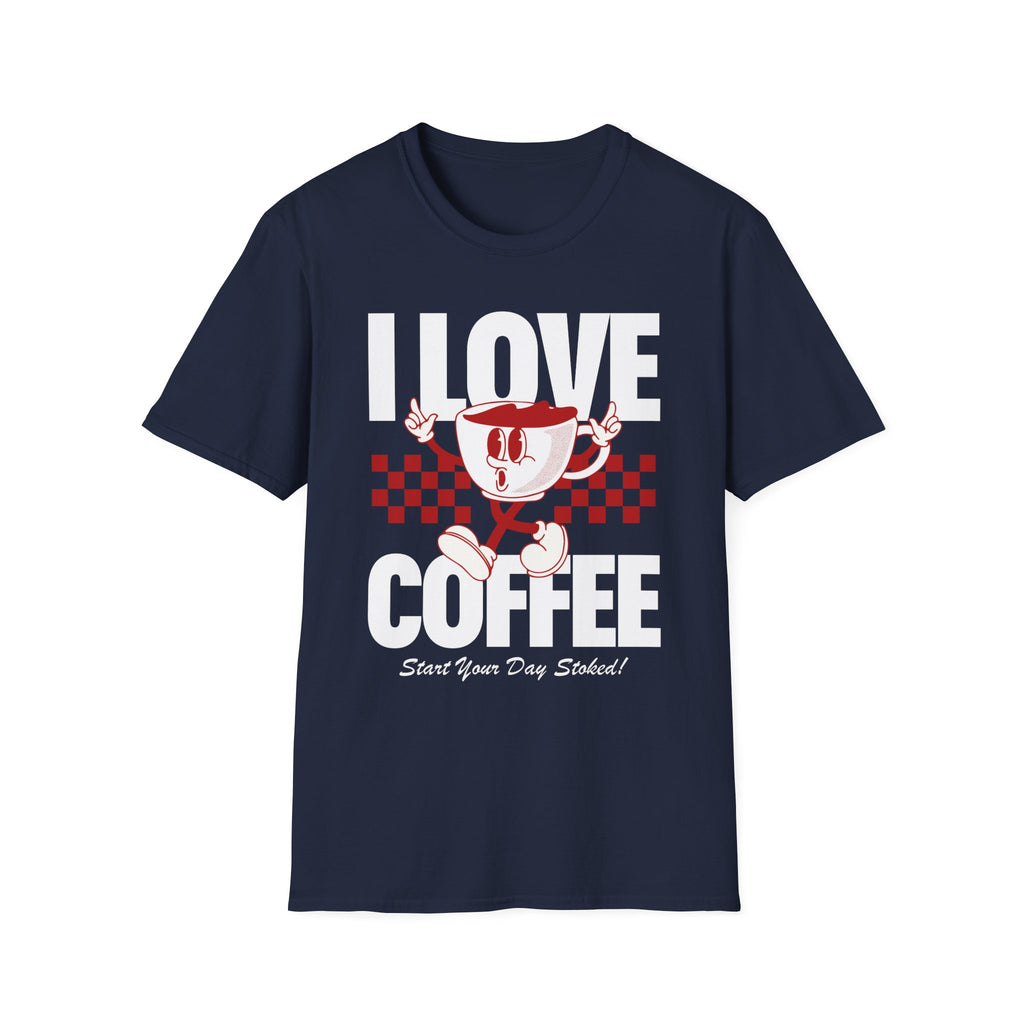 Navy I Love Coffee T-Shirt