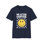 navy blue Me After Coffee T-Shirt