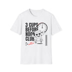 White 3 Cups Before Noon Club T-Shirt